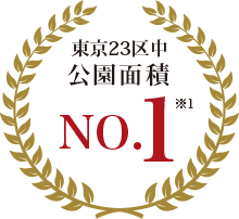 東京23区中 公園面積 NO.1