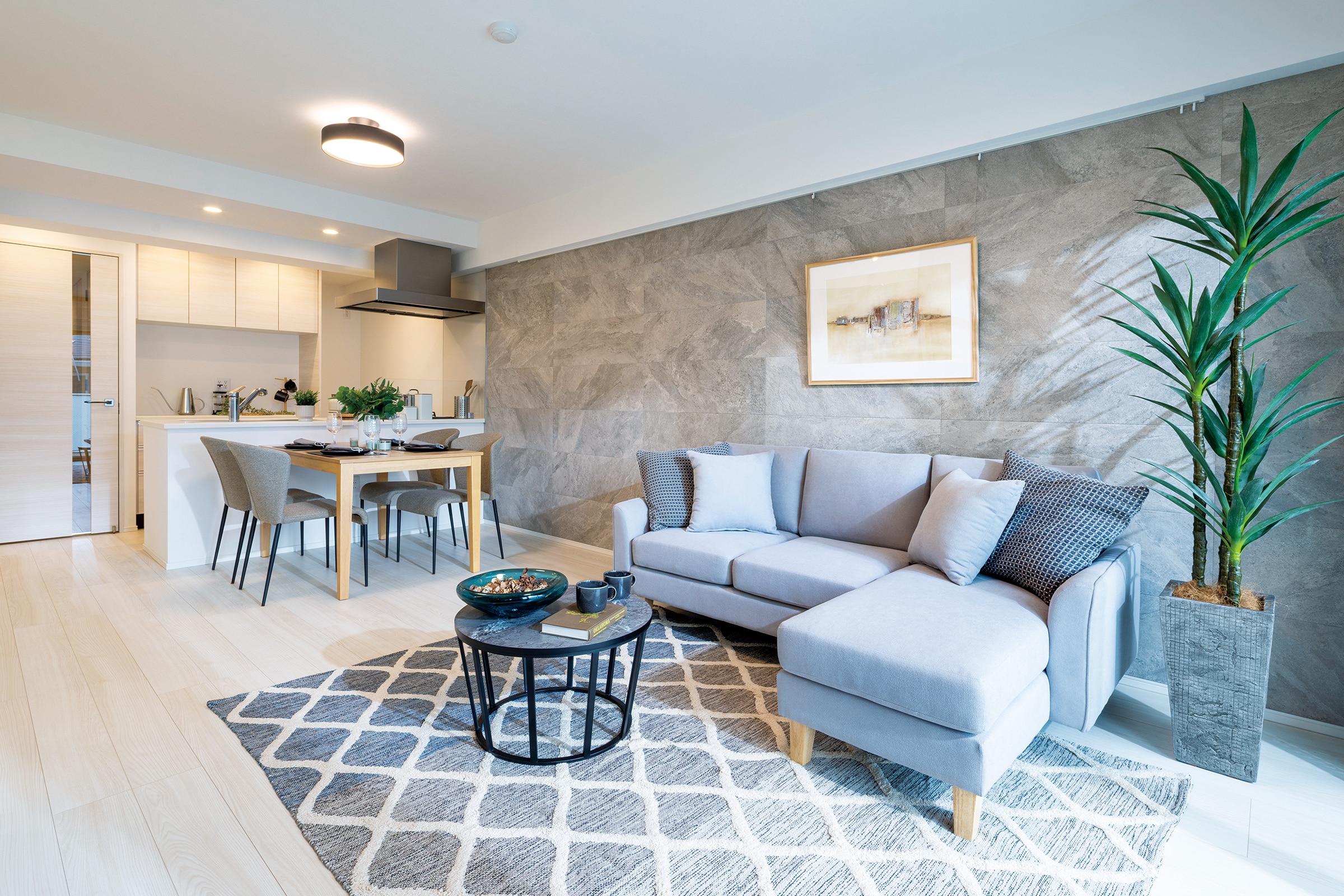 Living Dining Kitchen
