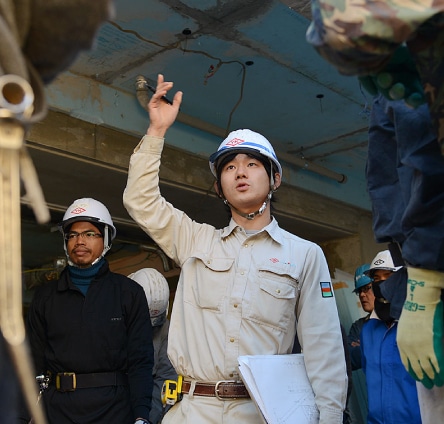 建物は一人では建てられない。だから現場でのコミュニケーションが大切なんです。